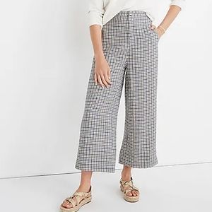 Madewell Plaid Ankle Pants in blue and white - comfy and chic!